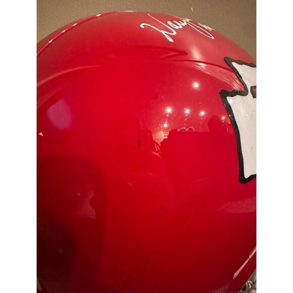 Warren Moon signed autographed Kansas City Chiefs Full Size Rep Helmet Beckett - Picture 4 of 10